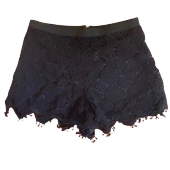 Mimi Chica Pants - Mimi Chica Women's Black Lace Hali Cut Out Shorts Sz 6 NWOT